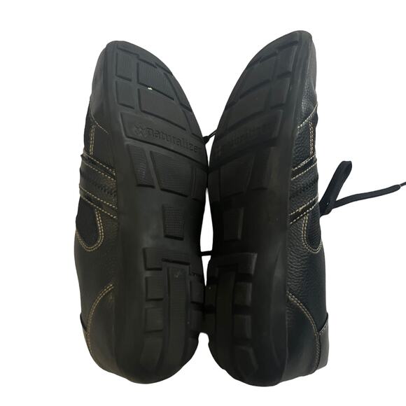 Naturalizer Black Leather Floret Lace Up Sneakers 9W - Picture 5 of 9
